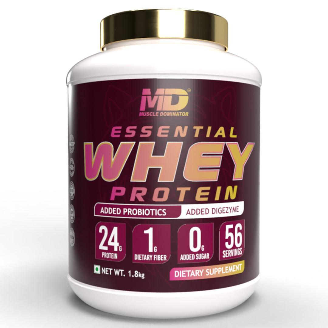 MD essential Whey Protein | 24G Protein | 1G Dietary fiber - Quenchlabz