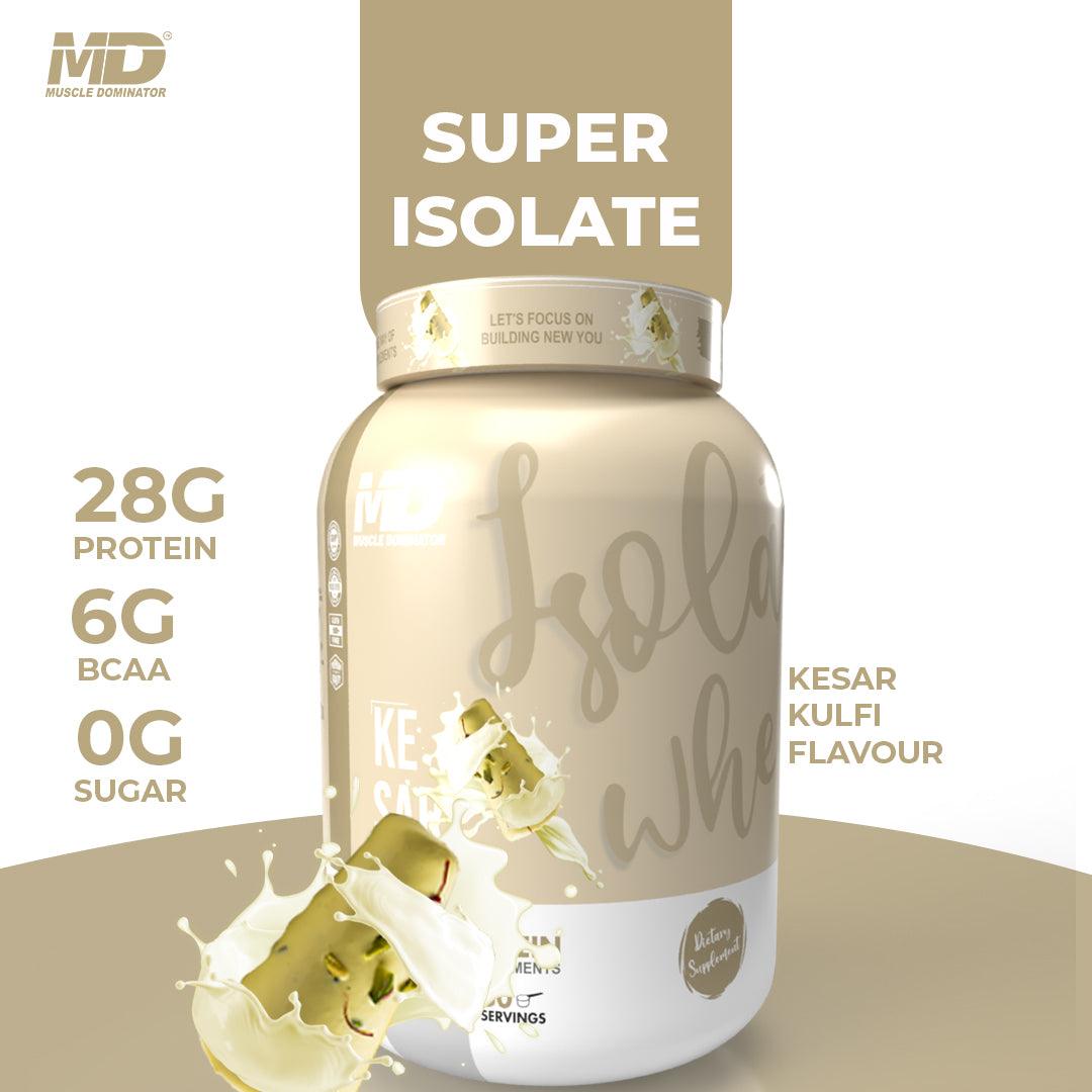 MD Isolate Whey Protein | 28 G Protein | 6 G BCAA - Quenchlabz