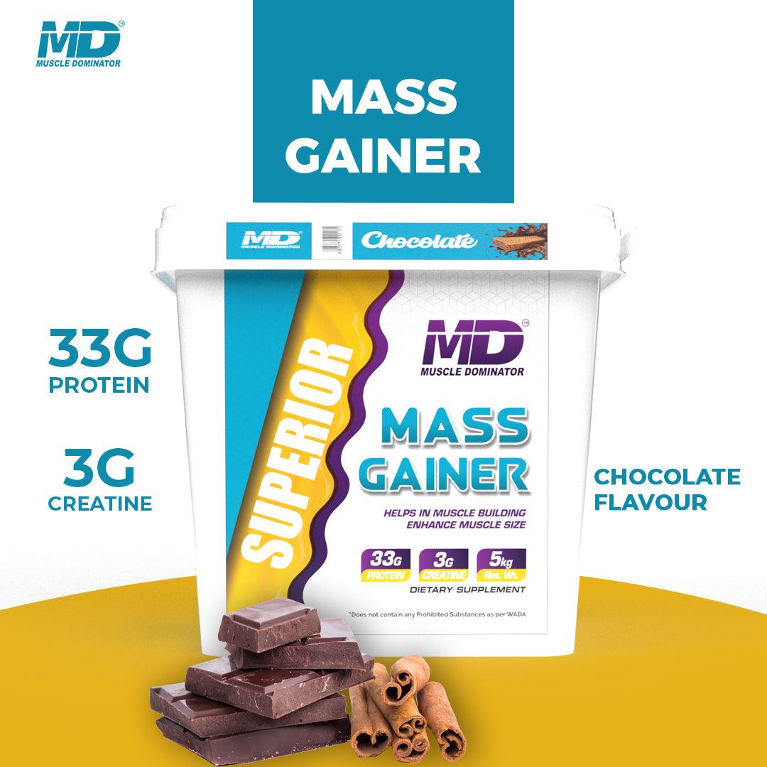 MD Superior Mass Gainer | 33 G Protein | 3 G Creatine - Quenchlabz