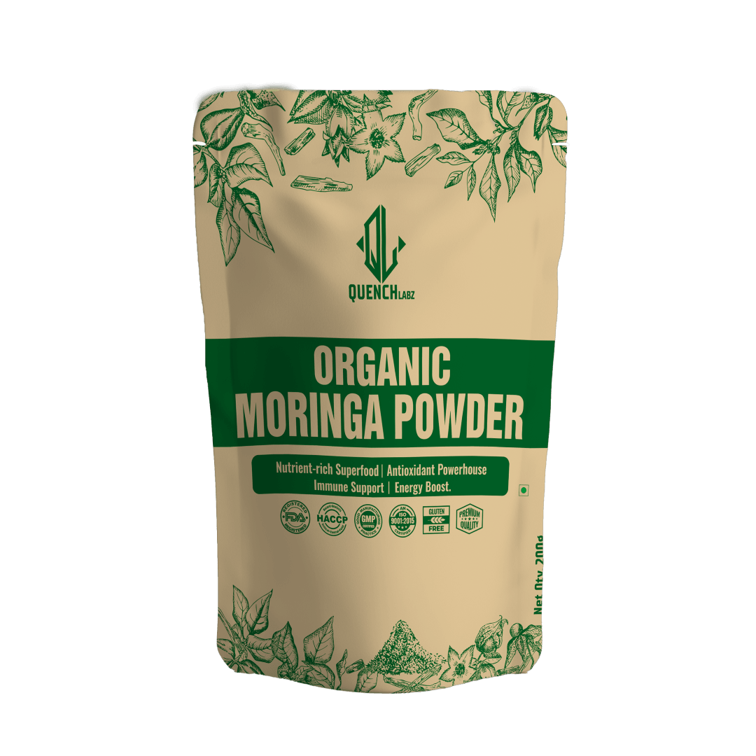 Organic Moringa Powder | Powerhouse of Minerals & Anti Oxidants - Quenchlabz