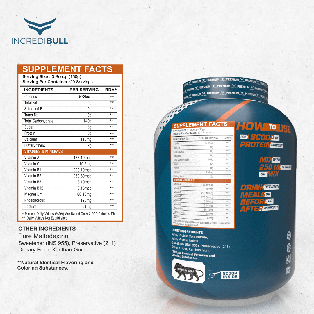 IB Premium Carbohydrates | 140 G Carbohydrates - Quenchlabz