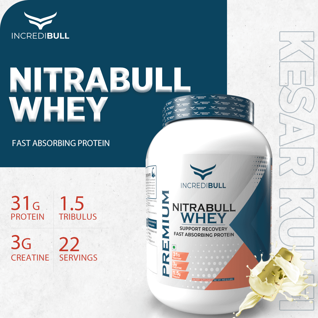 Premium Nitrabull Whey | 31 G Protein | 3 G Creatine | 1.5 G Tribulus - Quenchlabz