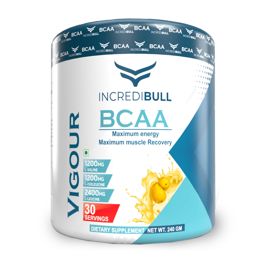 Vigour BCAA | 1.2 G L-Isoleucine | 1.2 G L-Valine | 2.4 g L-Leucine - Quenchlabz